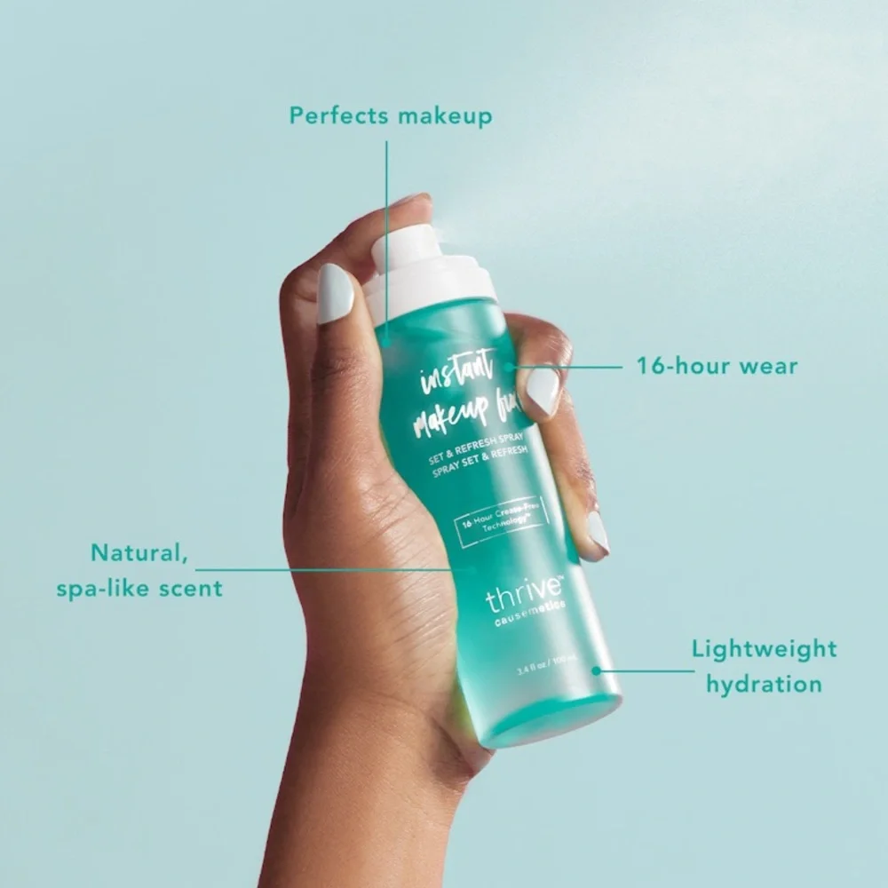 Thrive Causemetics $35msrp Instant Makeup Fix Spray